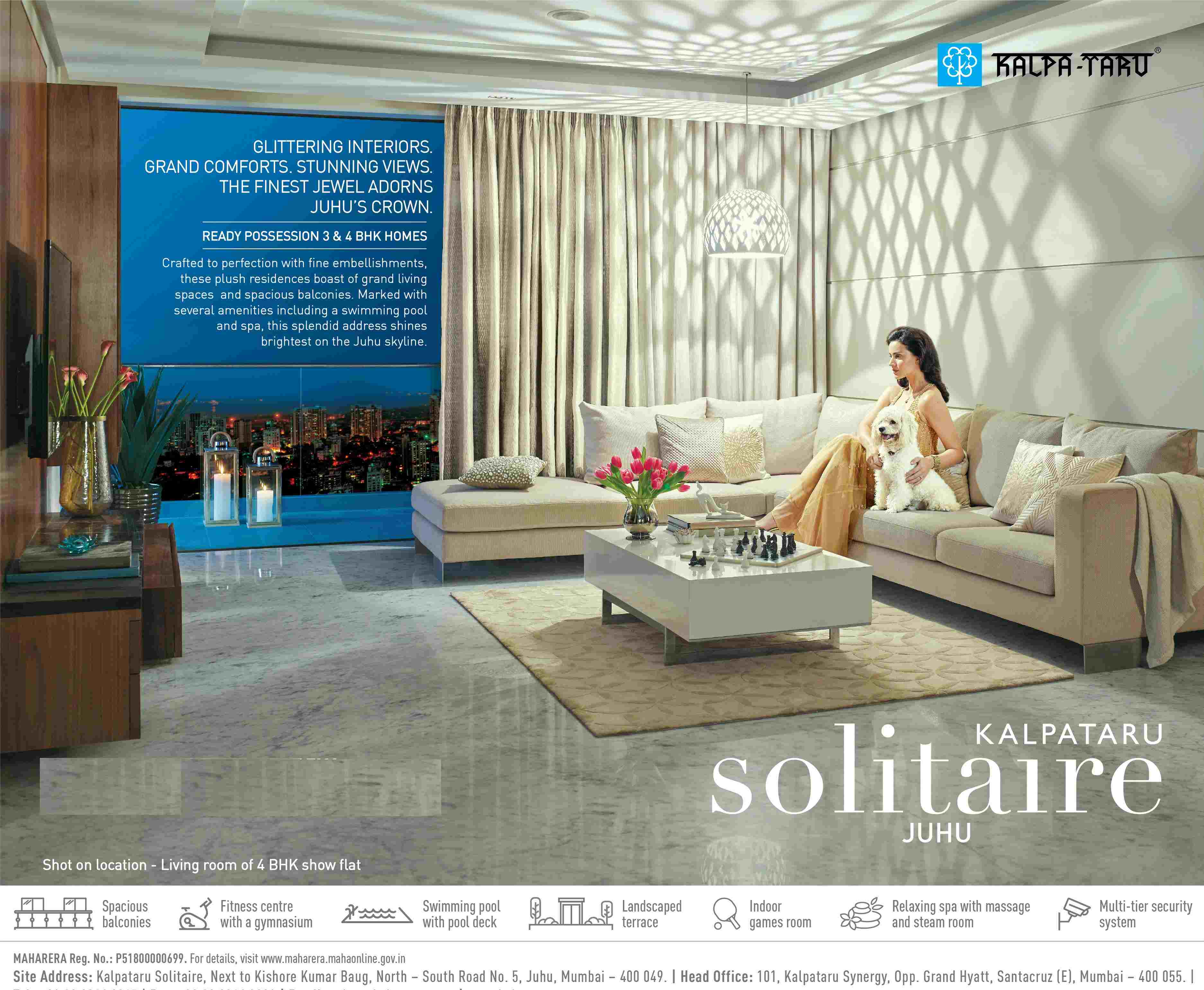 Book ready possession 3 & 4 BHK homes at Kalpataru Solitaire in Mumbai Update